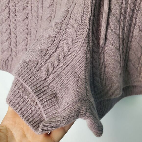 Sweaty Betty Cable Knit Wool Cashmere Shorts Pastel Purple Size Medium - Picture 6 of 8